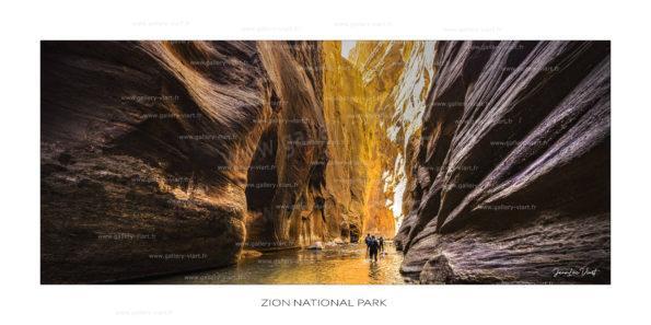exposition photo, road trip ouest américain photos parcs nationaux USA photo en vanlife Zion National Park The Narrows Zion