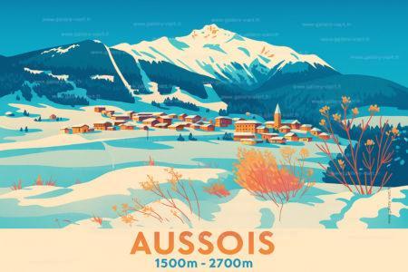 la station d'Aussois en Savoie haute Maurienne Vanoise 1.200m de dénivelé et 55 km de pistes entre 1.500 m et 2 700m d’altitude