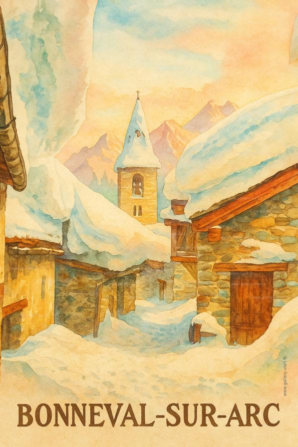 Bonneval sur Arc dans un décor de cinéma à ciel ouvert
