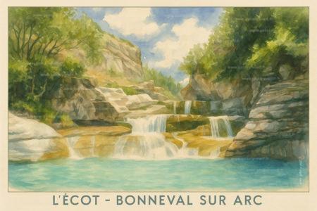 Le hameau de l'Ecot est chargé d’histoire depuis le Moyen-Age, complètement restauré et protégé depuis 1971, a été choisi pour être le village de Sébastien et de son attachant grand père César.