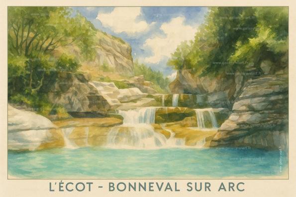 Le hameau de l'Ecot est chargé d’histoire depuis le Moyen-Age, complètement restauré et protégé depuis 1971, a été choisi pour être le village de Sébastien et de son attachant grand père César.