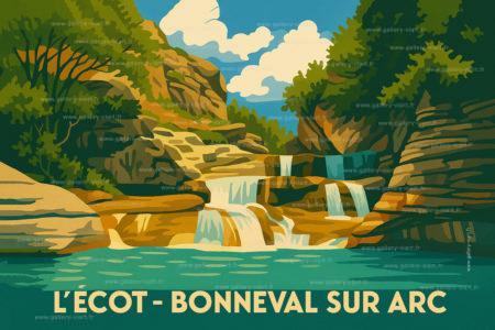 La cascade de l'Ecot lieu de tournage de Belle & Sébastien