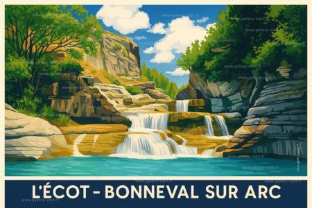 Cascade de l'ecot à Bonneval sur Arc en Savoie Haute Maurienne Vanoise