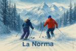 La station de LA NORMA tire son nom de la pointe sur laquelle est implanté le domaine skiable : la pointe de La Norma qui culmine à 2.922 m Norma 2