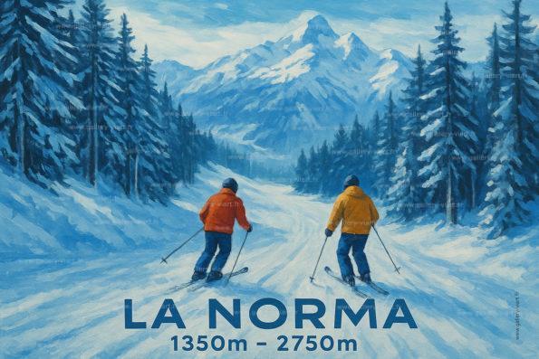 La station de La Norma s’étend de 1.350 à 2.750 m