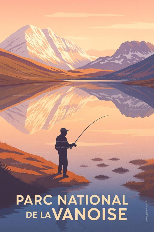 La Grande Casse – Affiche décorative montagne – Parc national de la Vanoise
