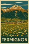 Poster Termignon – Alpes françaises – Affiche décorative montagne